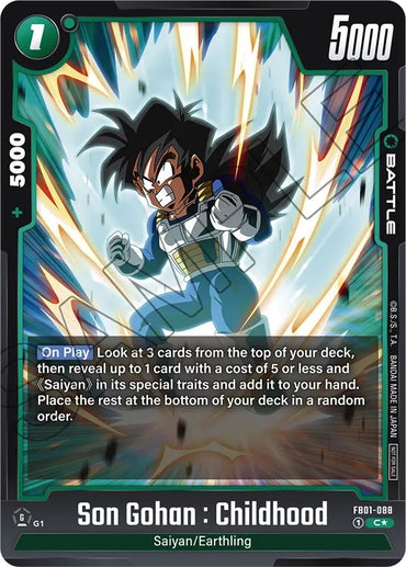 Son Gohan : Childhood (FB01-088) (Tournament Pack 01) [Fusion World Tournament Cards]