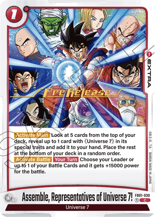 Assemble, Representatives of Universe 7! [Awakened Pulse Pre-Release Cards]