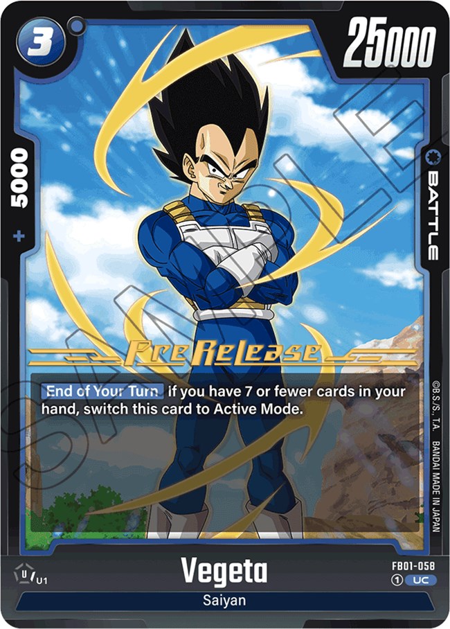 Vegeta (FB01-058) [Awakened Pulse Pre-Release Cards]