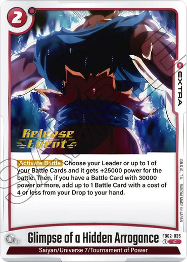 Glimpse of a Hidden Arrogance [Blazing Aura Pre-Release Cards]