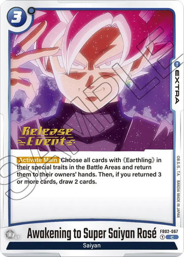 Awakening to Super Saiyan Rose [Blazing Aura Pre-Release Cards]