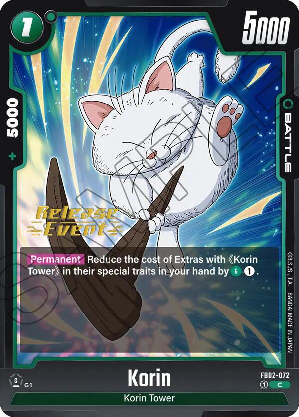 Korin [Blazing Aura Pre-Release Cards]