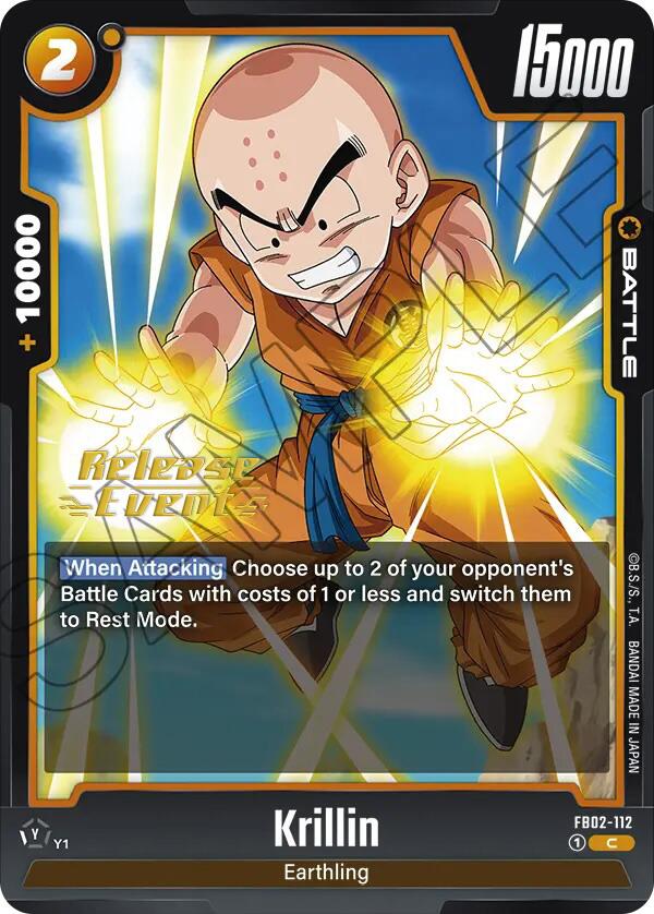 Krillin (FB02-112) [Blazing Aura Pre-Release Cards]