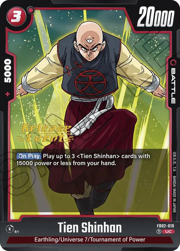 Tien Shinhan (FB02-019) [Blazing Aura Pre-Release Cards]