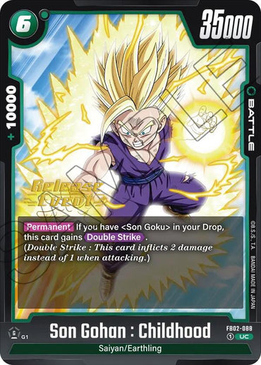 Son Gohan : Childhood (FB02-088) [Blazing Aura Pre-Release Cards]