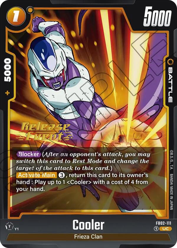 Cooler [Blazing Aura Pre-Release Cards]