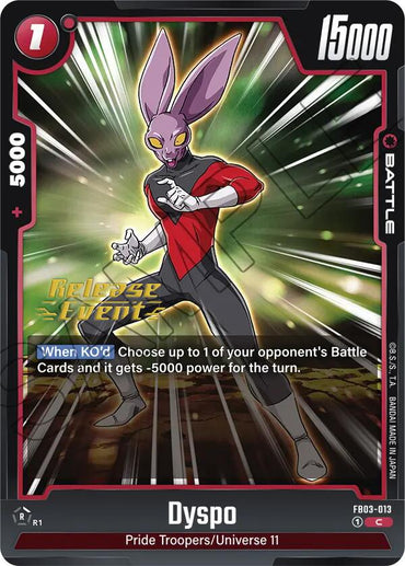 Dyspo (FB03-013) [Raging Roar Release Event Cards]