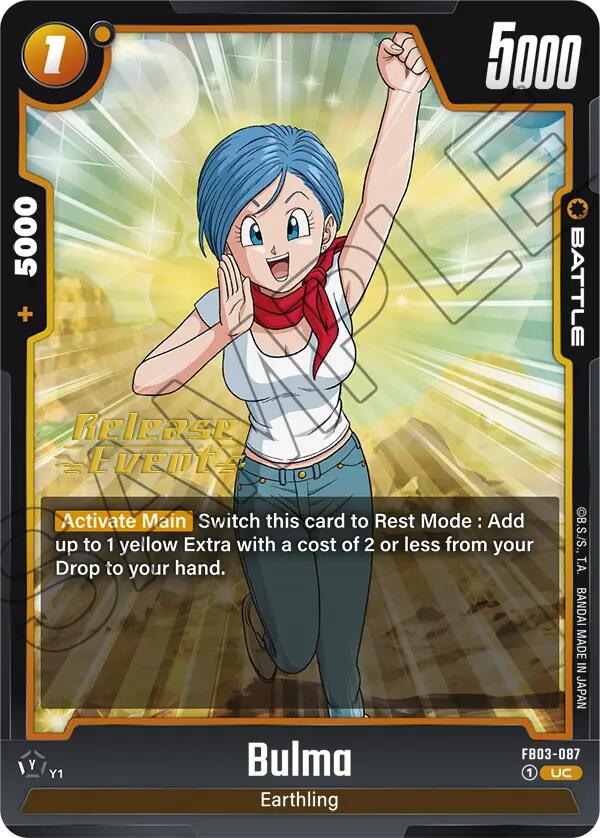 Bulma (FB03-087) [Raging Roar Release Event Cards]