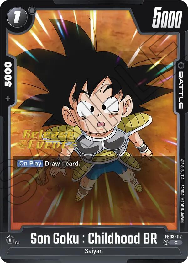 Son Goku : Childhood BR [Raging Roar Release Event Cards]