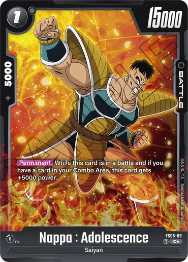 Nappa : Adolescence (Bonus Pack Alternate Art) [Starter Deck: Bardock]