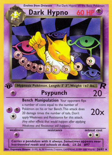 Dark Hypno (26/82) [Team Rocket 1st Edition]