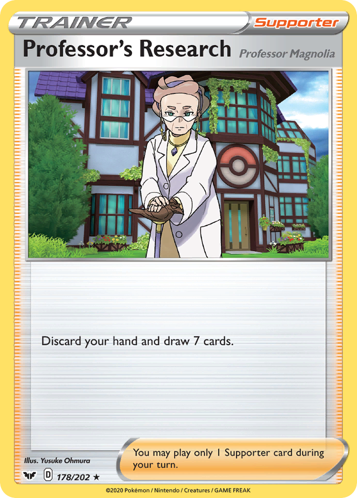 Professor's Research (178/202) (Professor Magnolia) [Sword & Shield: Base Set]