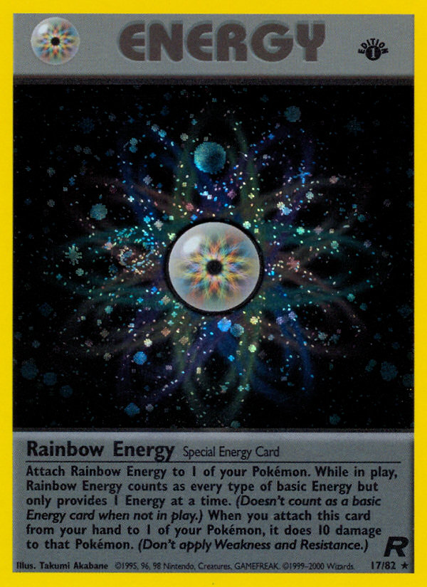 Rainbow Energy (17/82) [Team Rocket 1st Edition]